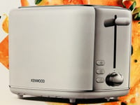 Kenwood Abbey Lux Toaster, 2 Slot, Reheat, Defrost. Silver/ White. New In Box