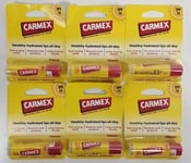 Carmex Classic Original Click Stick Dry & Chapped Lip Balm 4.25g - Pack of 6