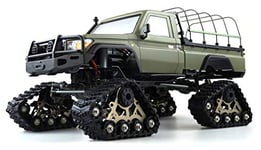 Amewi AMXRock RCX10BTS Scale Crawler Pick-Up-Vert Mat RTR Brushed 1:10-RC-Voiture Miniature électrique Roues à chaîne, 22462