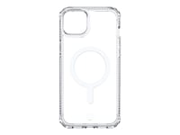 Itskins Hybrid_R // Clear - Baksidedeksel For Mobiltelefon - Robust - Magsafe-Kompatibel - Magsafe-Samsvar - 100 % Resirkulert Materiale - Gjennomsiktig - For Apple Iphone 14 Plus