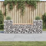 Banc de jardin，Banquette de jardin design gabion 183x41x60,5 cm bois massif douglas CFW66194