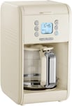 Morphy Richards Filter Coffee Machine Verve Coffee Machine 12 Cups Cream 