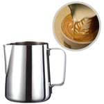 Stainless Steel Coffee Pitcher Milk Frothing Jug Pull Flower Cup Milk Frothing Pitcher Cappuccino Milk Pot Espresso Cup Latte Art Milk Frother Coffee Making Tools (200ml)