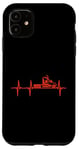 Coque pour iPhone 11 Trucker Heartbeat Truck Driver Heartbeat