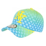 Casquette NY Jaune et Bleue Fashion Print New York Baseball Avenue-Taille unique