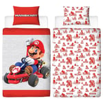 Nintendo Mario Kart Official Single Duvet Cover Set Reversible 2 Sided Bedding