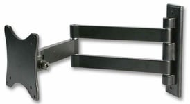 Tilt & Swivel Double Arm TV Mount Wall Bracket 13 17 18 20 22 26 27 Inch LCD LED