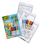 CRAYOLA Colour by Numbers - Bluey (Includes 16 Colouring Pages and 6 Mini-Markers) | Early Years Educational Colouring Fun | For Ages 3+