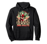 Christmas Zombie Apocalypse and Santa With Guns Zombies Pullover Hoodie