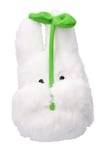 Mon voisin Totoro -  peluche Nakayoshi Totoro Blanc avec feuille 16 cm - Sun Arr