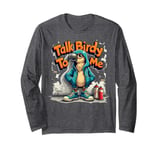 Streetwear Cockatoo Tee - Talk Birdy to Me Bold Urban Art Long Sleeve T-Shirt