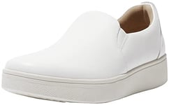 Fitflop Femme Rally Leather Slip on Skate Sneakers Basket, Urban White, 41 EU