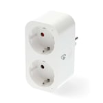 Nedis SmartLife Smart Plug, Wi-Fi, 3680W, tyyppi F (CEE 7/7) - valkoinen