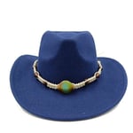 Cowboy-hattu 2023 ontto kihara olkihattu Miesten kesäinen ulkomatkailu Unisex Solid Western Cowboy -hattu Brittiläinen silinterihattu