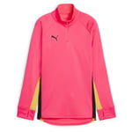 PUMA Träningströja IndividualBlaze 1/4 Blixtlås Forever Faster - Rosa/Svart Dam, storlek Small