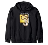 USA Tow Truck Driver, Truck Driver Yellow Line, Tow Truck Zip Hoodie