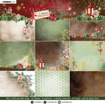 Studio Light Paper Pad 8x8 - Magical Christmas Green Background