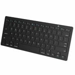 Black Thin Wireless Bluetooth Keyboard For Huawei P10 Plus