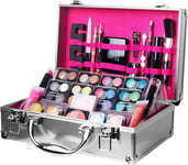 Dawn  Till  Dusk  54  Pieces  Makeup  Set  with  Travel  Vanity  Box  by  Envie