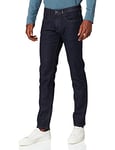 camel active Men's 5-Pocket Madison Straight Jeans, Dark Blue, W42/L32