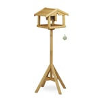 Relaxdays Volière Perchoir Pour Oiseaux Maison Pour Oiseaux Sur Pied Mangeoire En Bois