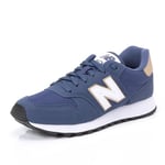 New Balance Femme 500 Sneaker, Bleu Marine, 36 EU