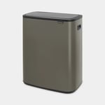 ```Bo 30 Litre Dual Compartment Touch Bin with Two Inner Buckets```