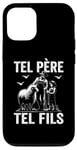 Coque pour iPhone 13 Tel père tel fils accessoire agriculteur moutons humour