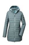 G.I.G.A. DX Femme Parka matelassée/parka fonctionnelle avec capuche amovible GW 14 WMN QLTD PRK_Bacarya, aquaverde, 40, 42300-000