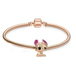 PANDORA Silver Sterling Disney Lilo & Stitch Armband Berlock Roséguld Rose gold 19 cm