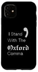 iPhone 11 Oxford Comma Funny English Grammar Case