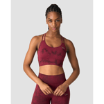 Define Seamless Tie Dye Sports Bra, Red