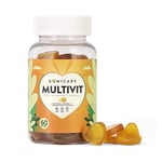 Gomicare - Gummies Multivitamines - 14 Vitamines et Minéraux - Bonbons contenant Vitamine D, C, B12, E, B6, A, Zinc, Acide folique - 60 Gummies - Sans Sucre - Vegan - Sans Gluten Ni Lactose