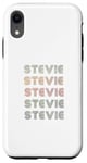 Coque pour iPhone XR T-shirt Love Heart Stevie Style grunge/vintage noir Stevie