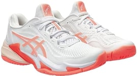 ASICS Femme Court FF 3 Sneaker, White/Sun Coral, 37.5 EU