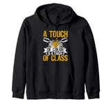 A Touch of Color Is a Touch of Class Painter Zip Hoodie