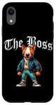 Coque pour iPhone XR Veste cool Bull Terrier Dog The Boss Cool pour chien, maman et papa