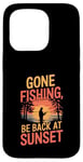 iPhone 15 Pro Gone Fishin' Funny Fishing Outdoors Case