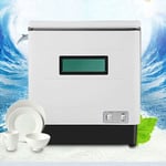 Senderpick - Lave-vaisselle de table, 1500 w, mini lave-vaisselle, portable, entièrement automatique, acier inoxydable, avec fonction de chauffage à