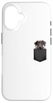 iPhone 16 Funny Scottish Deerhound Puppy Dog In Pocket Cute Pet Lover Case