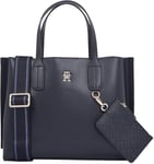 TOMMY HILFIGER TH Distinct Mini Tote AW0AW17192, Fourre-Tout Femme, Blue (Space Blue), OS