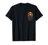 Funny Toy Sussex Spaniel Puppy Dog In Pocket Cute Pet Lover T-Shirt