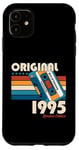 Coque pour iPhone 11 Cadeau du 30e anniversaire Homme Février 1995 Cassette