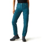 Regatta Womens Chaska Ii Zip Off Walking Trousers Pants, Moroccan Blu, 8 EU