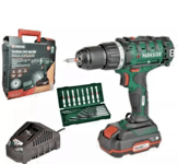 Parkside PABS 20-Li E6 Cordless Drill Set - Green