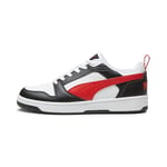 Puma Unisex Adults Rebound V6 Low Sneakers, Puma White-For All Time Red-Puma Black, 9 UK