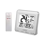 La Crosse Technology WS6811WHI-SIL Station de températures avec alertes - Blanc et Argent