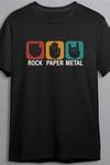 Dunken Rock, Paper, Metal - T-shirt (Dam,L)