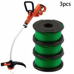 Bobine de tête de coupe-herbe pour Black & Decker, 3 pièces, GL7033 GL8033 GL9035, débroussailleuse, tondeuse à gazon