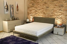 Lot de 2 Matelas Face de Contact Latex 80x200 x 21 cm Ferme - Spécial Sommier Electrique - Déhoussable Housse Lavable - 7 Zones de Confort - Très Respirant